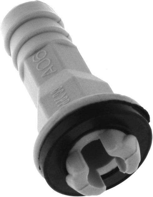 DGZZI Drain Straight Connector 2PCS 3/5 Inch 15mm AC Drain Hose Connector Straight Fitting with Rubber Ring for Window Air Conditioner and Mini Sp...